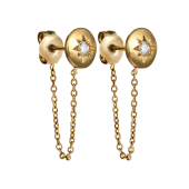 Disc Chain Studs Solitaire