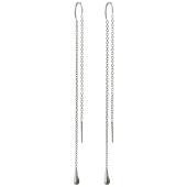 Thread Earrings Drop Long