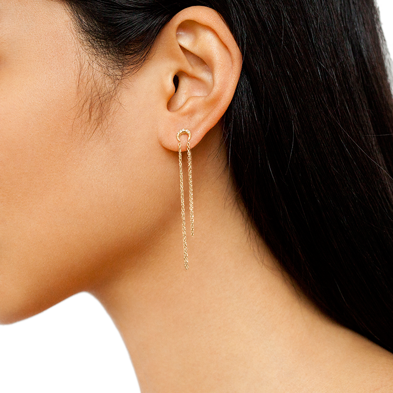E-moon chain studs big-onfig