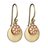 Disc Double Earrings Pavé