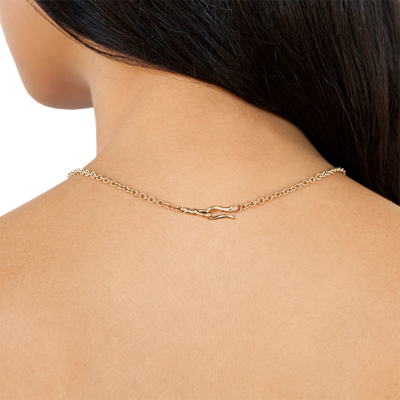 N-snake ying yang necklace pavé-onfig-2