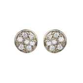 Disc Studs Small Pavé
