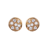 Disc Studs Small Pavé