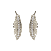 Feather Studs Mini Pavé