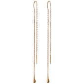 Thread Earrings Drop Long