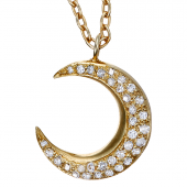 Moon Pendant Big Pavé