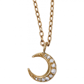 Moon Pendant Medium Pavé