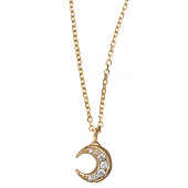 Moon Pendant Small Pavé