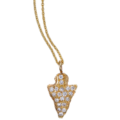 Arrowhead Pendant Small Pavé