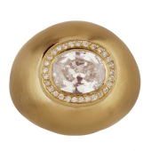 Bubble Ring Solitaire Pavé