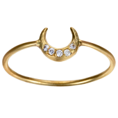 Moon Ring Small Pavé