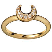 Moon Ring Big Pavé