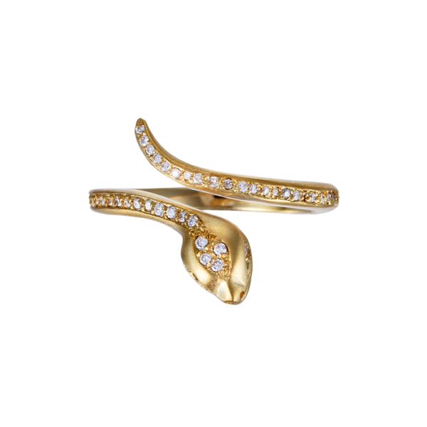 Snake Ring Pavé | manon jewelry