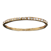 Stack Ring Hammered Pavé