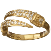 Warrior Double Ring Pavé