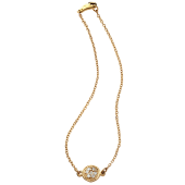 Disc Chain Bracelet 1 Pavé