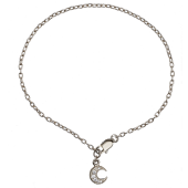 Moon Charm Bracelet Pavé