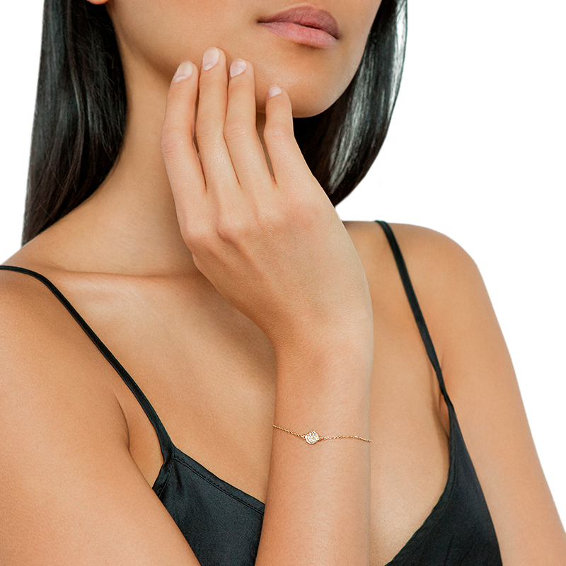 B-disc chain bracelet pave-onfig-new