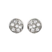 Disc Studs Small Pavé