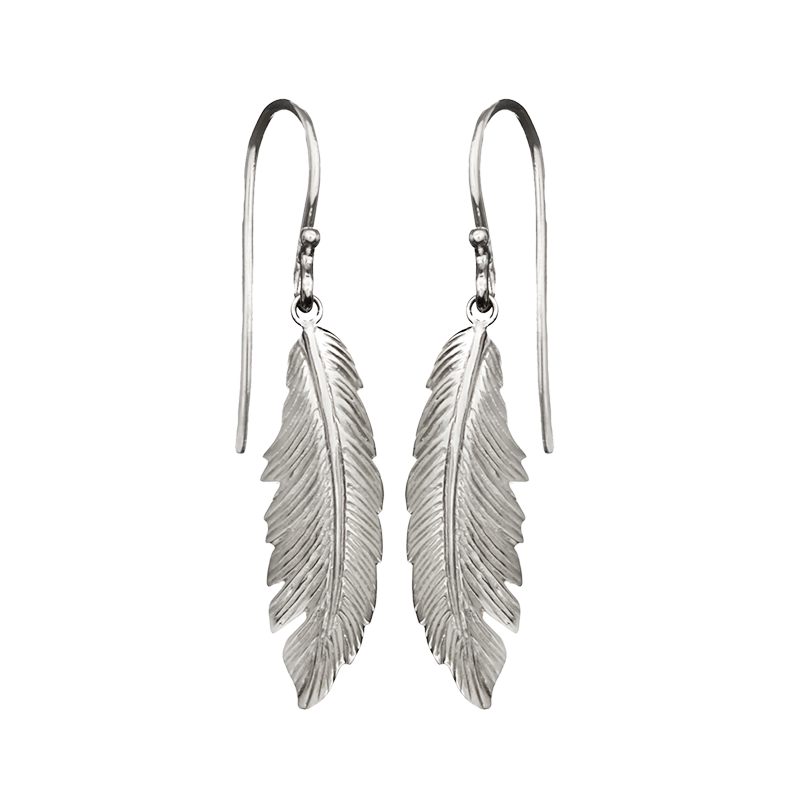 Feather Earrings Medium | manon jewelry