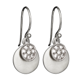 Disc Double Earrings Pavé