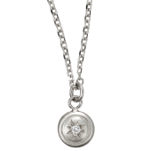 Disc Pendant Small Solitaire