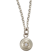 Disc Pendant Small Solitaire