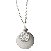 Disc Double Pendant Pavé