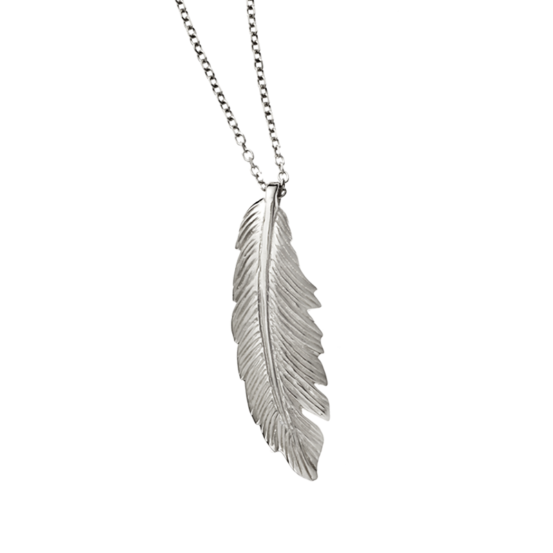 Feather Pendant Big | manon jewelry