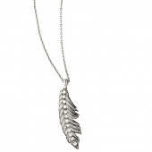 Feather Pendant Mini Pavé