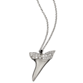 Sharks Tooth Pendant Small Pavé