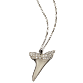 Sharks Tooth Pendant Small Pavé