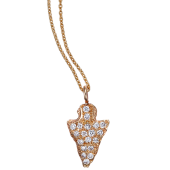 Arrowhead Pendant Small Pavé