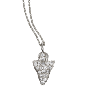 Arrowhead Pendant Small Pavé