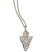 Arrowhead Pendant Small Pavé