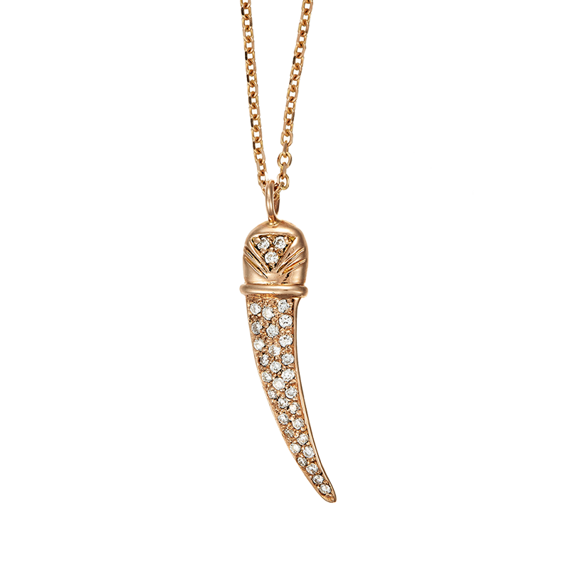 P-warrior pendant pave 49467-90-r