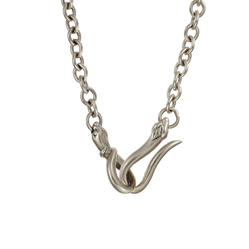 Snake Yin Yang Necklace Pavé | manon jewelry