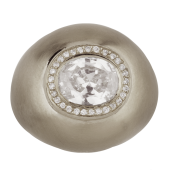 Bubble Ring Solitaire Pavé