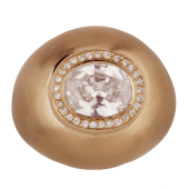 Bubble Ring Solitaire Pavé