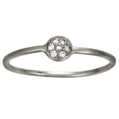 Disc Ring Small Pavé