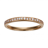 Stack Ring Pinky Midi or Toe Pavé