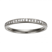Stack Ring Pinky Midi or Toe Pavé
