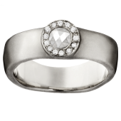 Ocean Band Solitaire Pavé