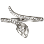 Snake Ring Pavé
