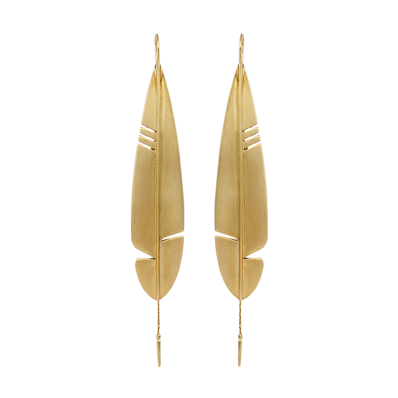 E-native-feather-thread-earrings-big-web-newest-85