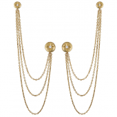 Disc Chain Ear-Piece Solitaire