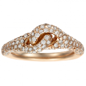 Knot Ring Pavé
