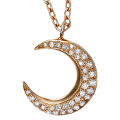 Moon Pendant Big Pavé
