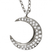 Moon Pendant Big Pavé