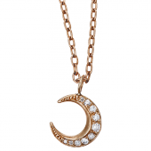 Moon Pendant Medium Pavé